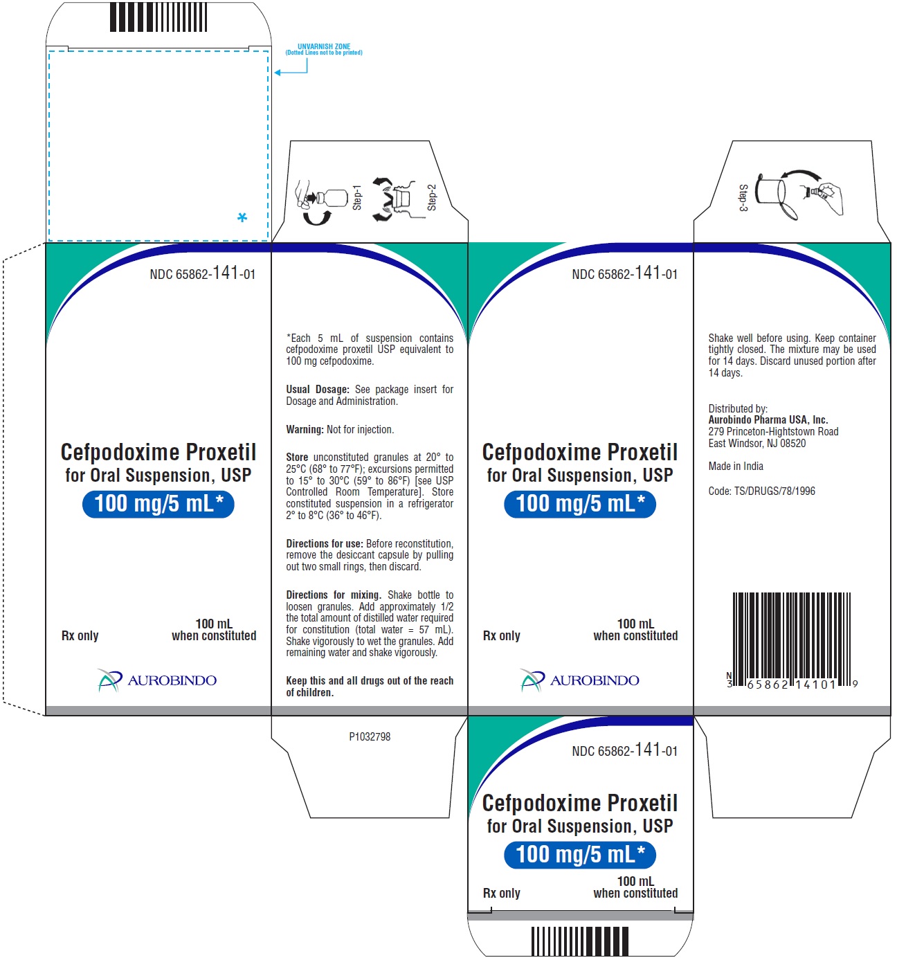 PACKAGE LABEL-PRINCIPAL DISPLAY PANEL - 100 mg/5 mL Carton Label