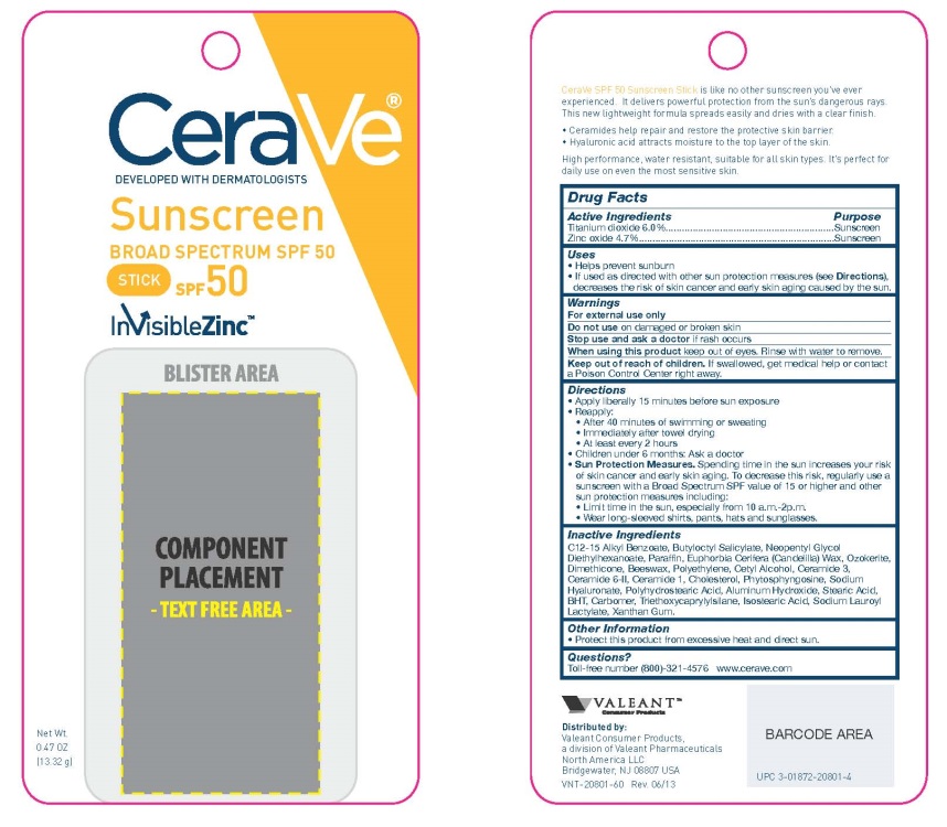 CeraVe SPF 50 Sunscreen Stick Blister Card