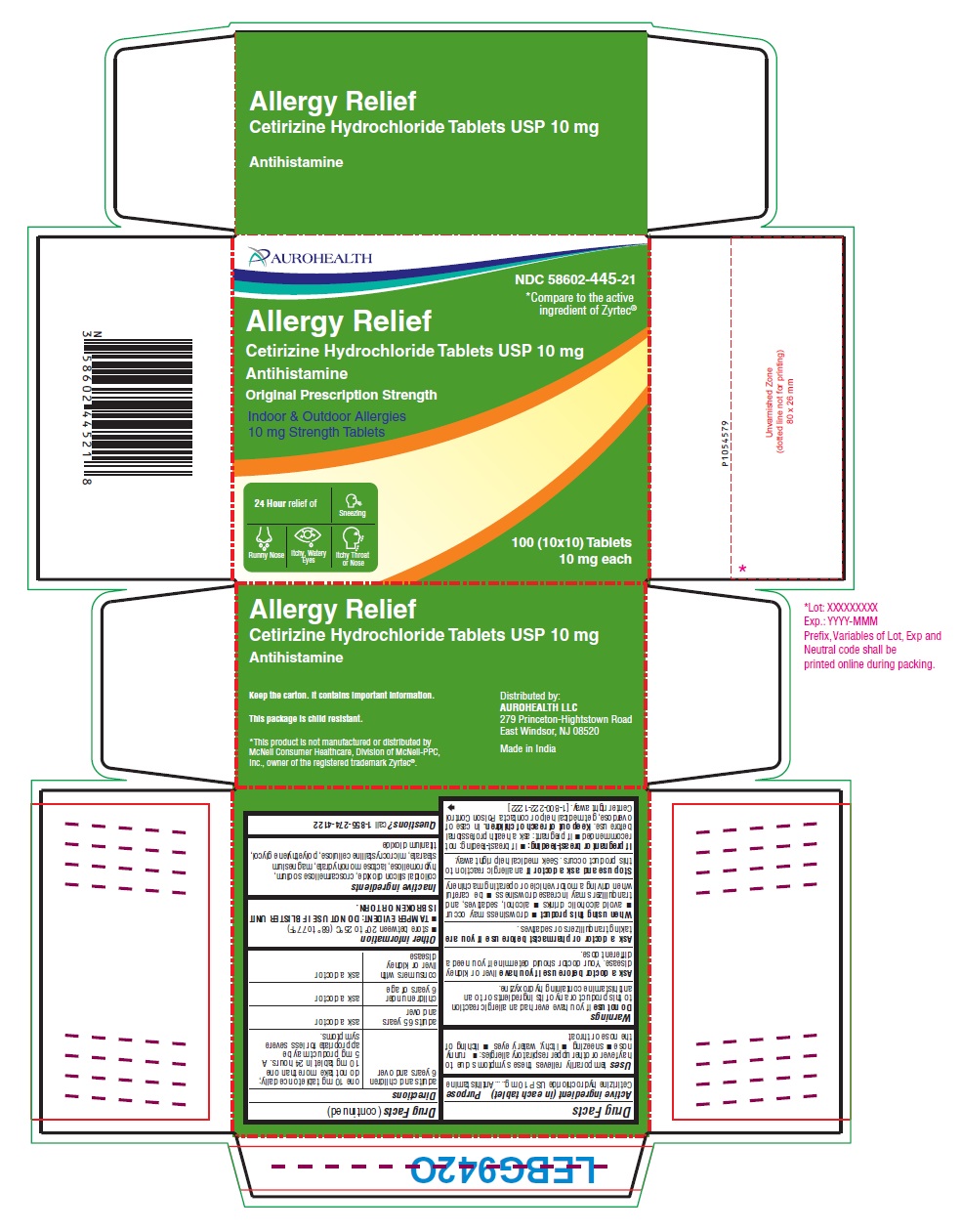 PACKAGE LABEL-PRINCIPAL DISPLAY PANEL - 10 mg (10 x 10 Blister Carton Label)