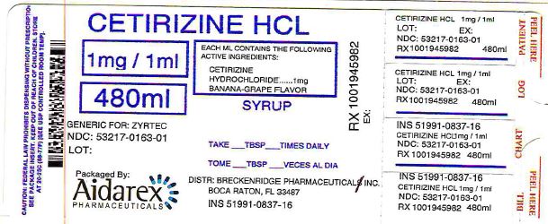 Cetirizine Hydrochloride Syrup