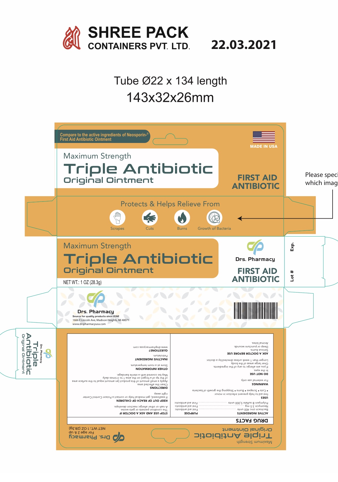 Drs Triple antibiotic ointment