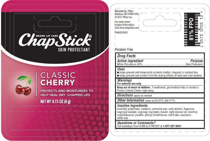 Chapstick Classic Cherry | White Petrolatum Stick Breastfeeding