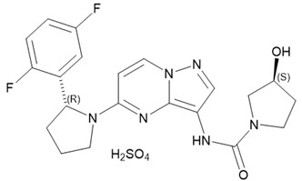 image of the chemical structure of VITRAKVI