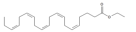 image of formula of EPA ethyl ester
