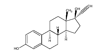 image of Ethinyl Estradiol chemical structure