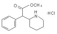 Methylphenidate Structural formula