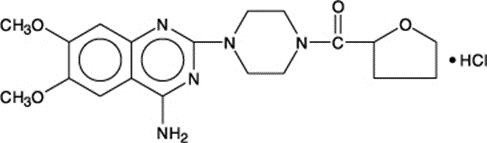 terazosinhydrochloridechemicalstructure