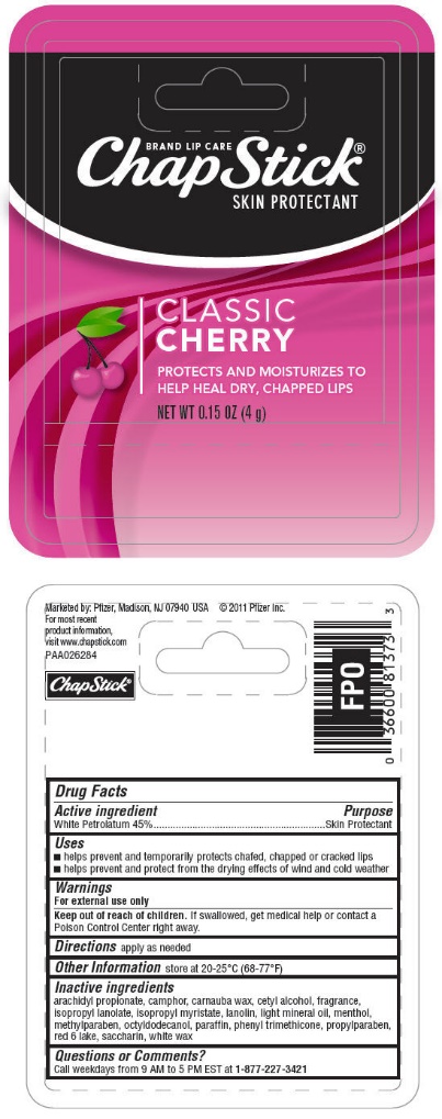 Chapstick Classic Cherry | Petrolatum Stick while Breastfeeding
