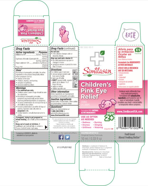 NDC 59262-369-11
Similasan
Children’s 
Pink Eye
Relief
STERILE EYE DROPS
10 ml / 0.33 fl oz
