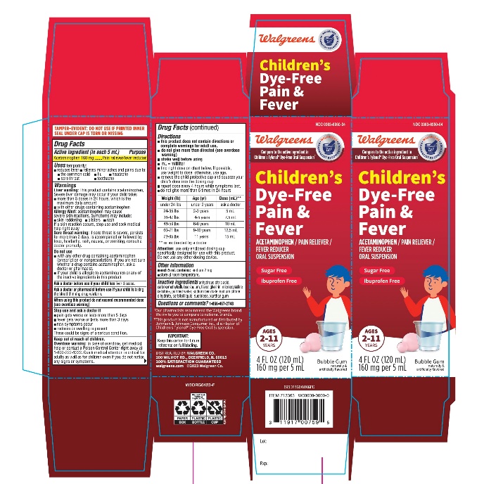 Walgreen Children's Pain+ Fever Relief Acetaminophen Oral Suspension