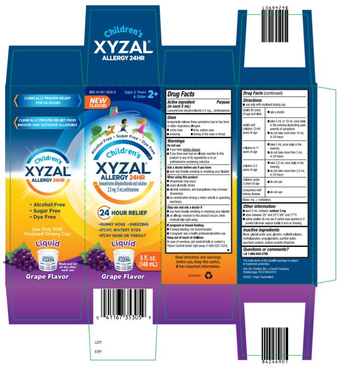 PRINCIPAL DISPLAY PANEL

Children’s Xyzal
Allergy 24HR
Liquid
Grape Flavor
