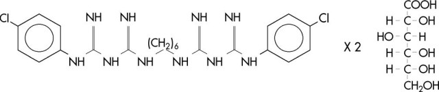 Chlorhexidine gluconate structural formula
