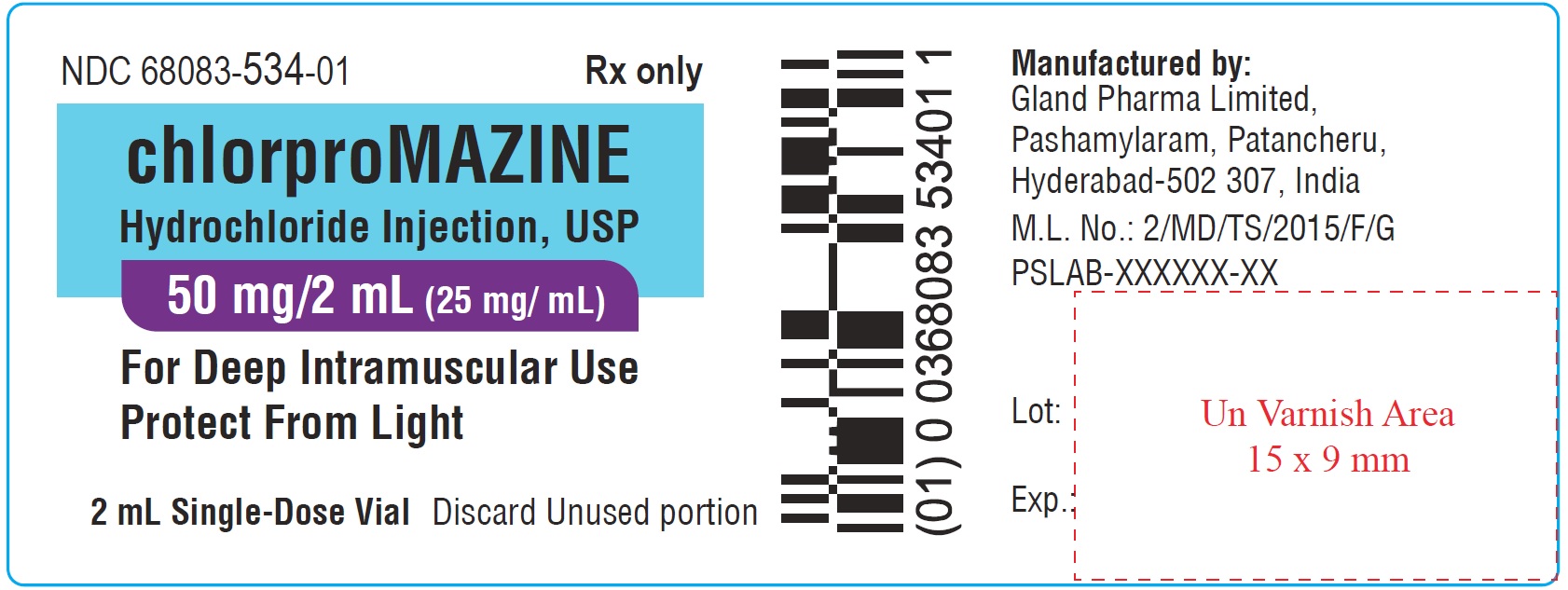 chloropramazine-2ml-vial-label