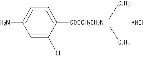 structural formula chloroprocaine