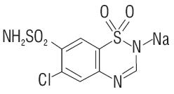 chlorothiazide-Sodium-structure