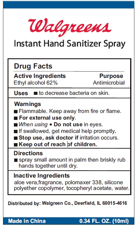 Walgreens Hand Sanitizer Spray