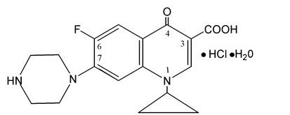 ciprofloxacin chemical structure