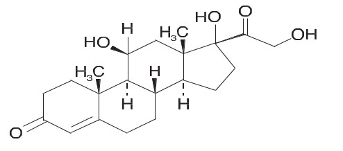 Hydrocortisone chemical structure
