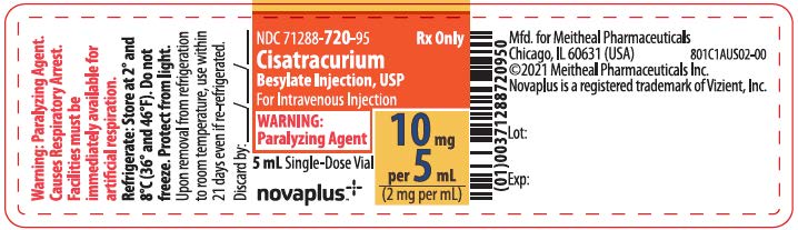 Principal Display Panel – Cisatracurium Besylate Injection, USP Vial Label