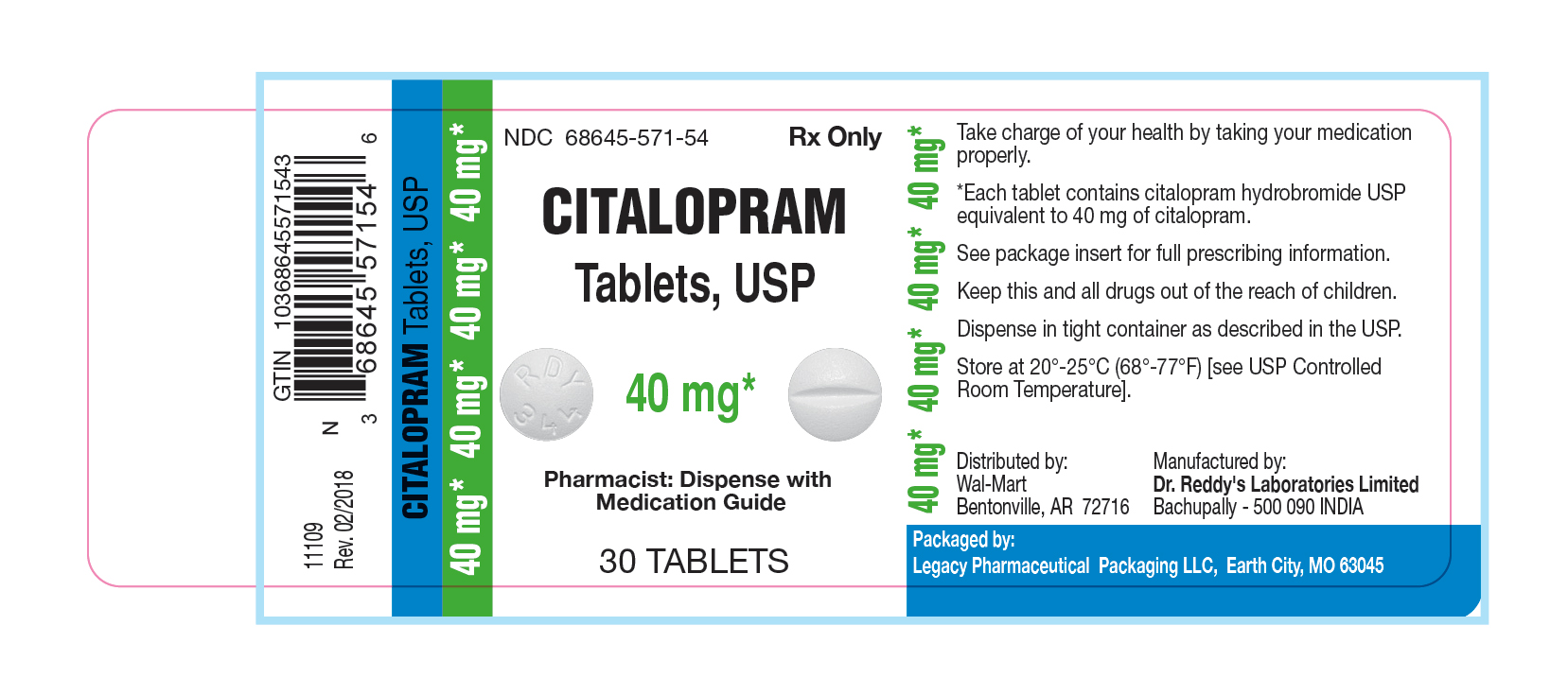 Citalopram Tablets, USP 40 mg