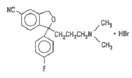 Citalopram Hydrobromide Structural Formula 