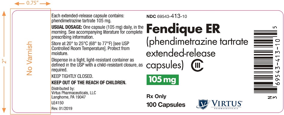 Fendique ER Capsules 105 mg, 100s Label