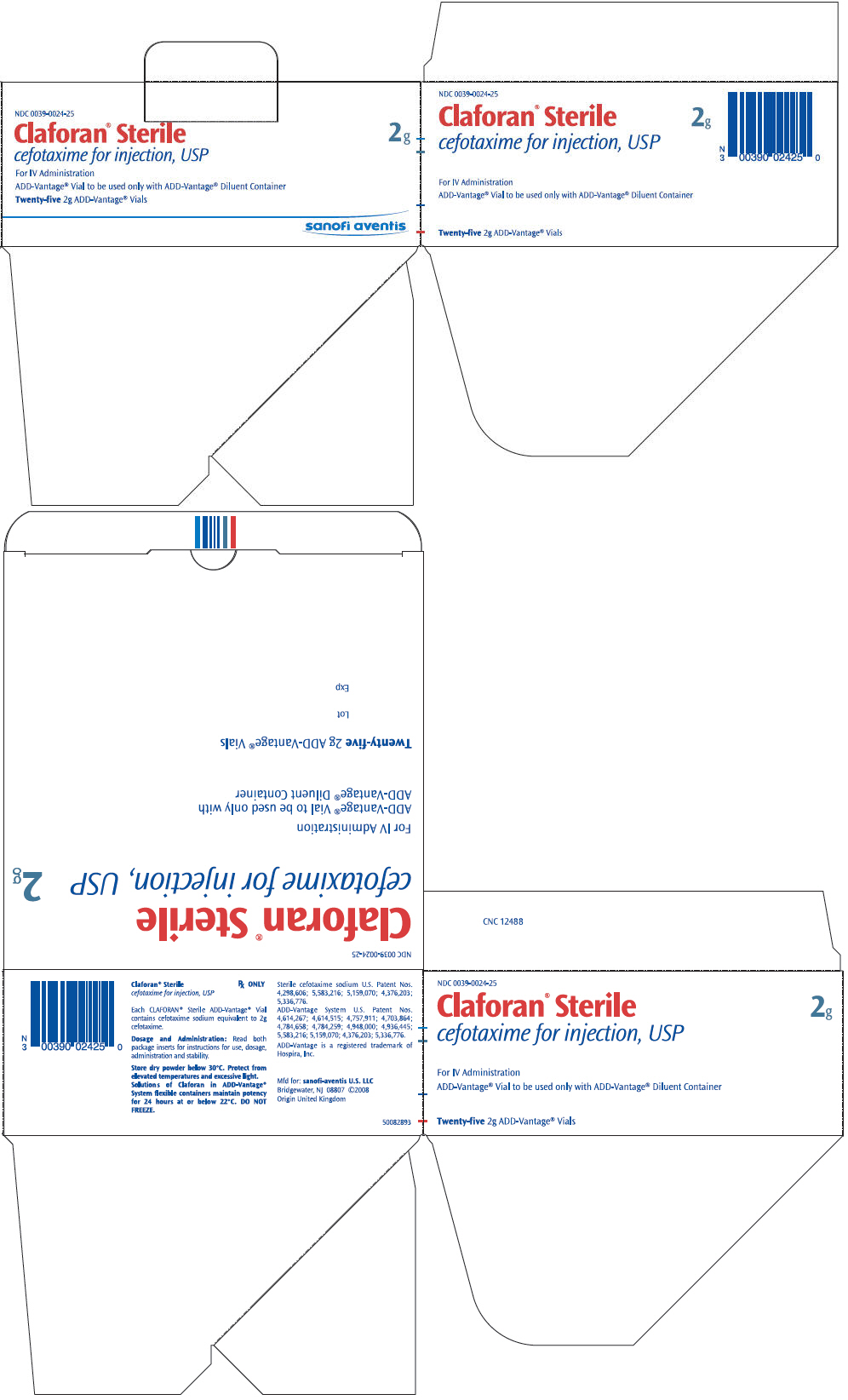PRINCIPAL DISPLAY PANEL - 2g Add-Vantage Vial Carton