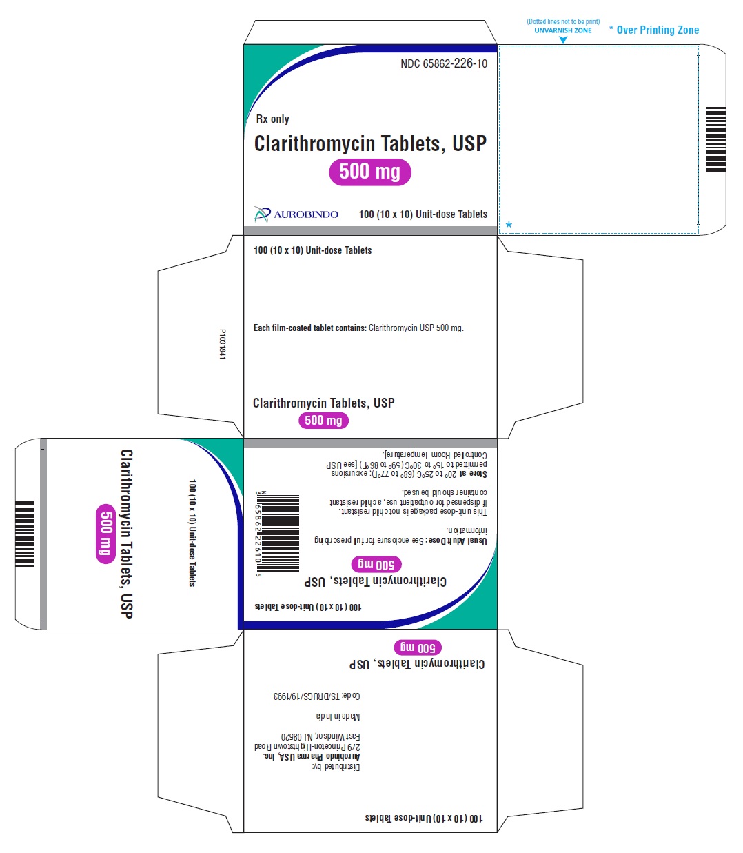 PACKAGE LABEL-PRINCIPAL DISPLAY PANEL - 500 mg Blister Carton (10 x 10 Unit-dose)