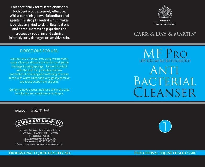 Anti-Bacterial Cleanser Label