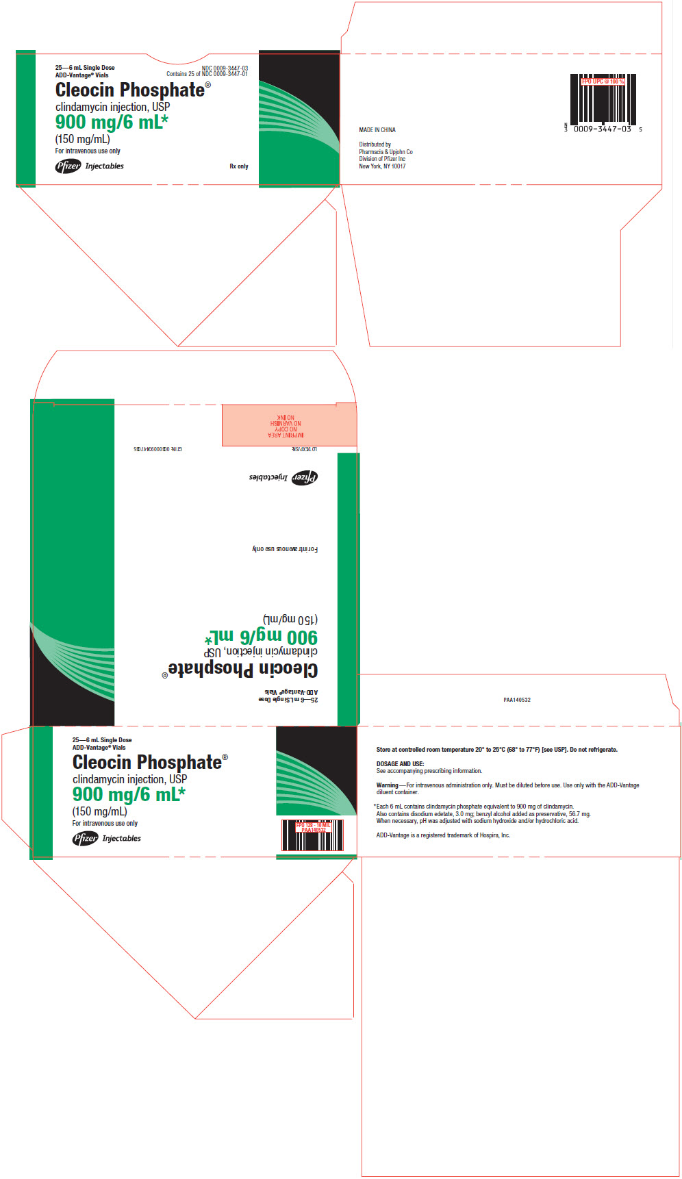 PRINCIPAL DISPLAY PANEL - 900 mg/6 mL ADD-Vantage Vial Carton