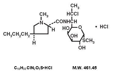 clindamycin-hcl-molecular-structure