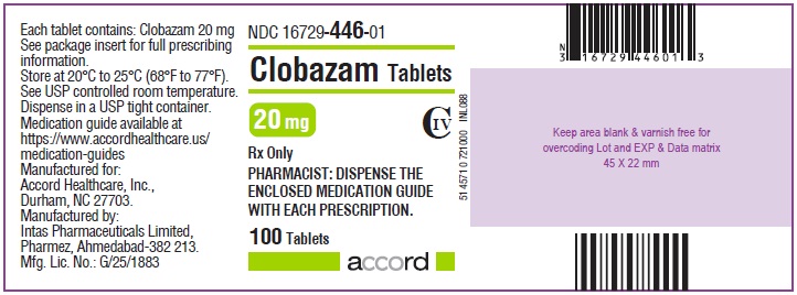clobazam 20 mg 100 tablet