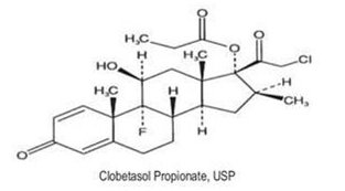 Clobetasol propionate chemical structure