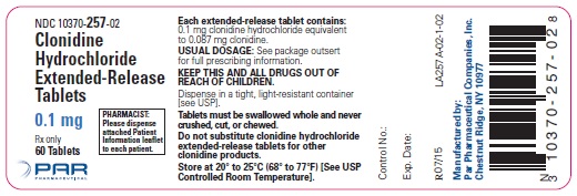 Clonidine Hydrochloride Extended-Release Tablets