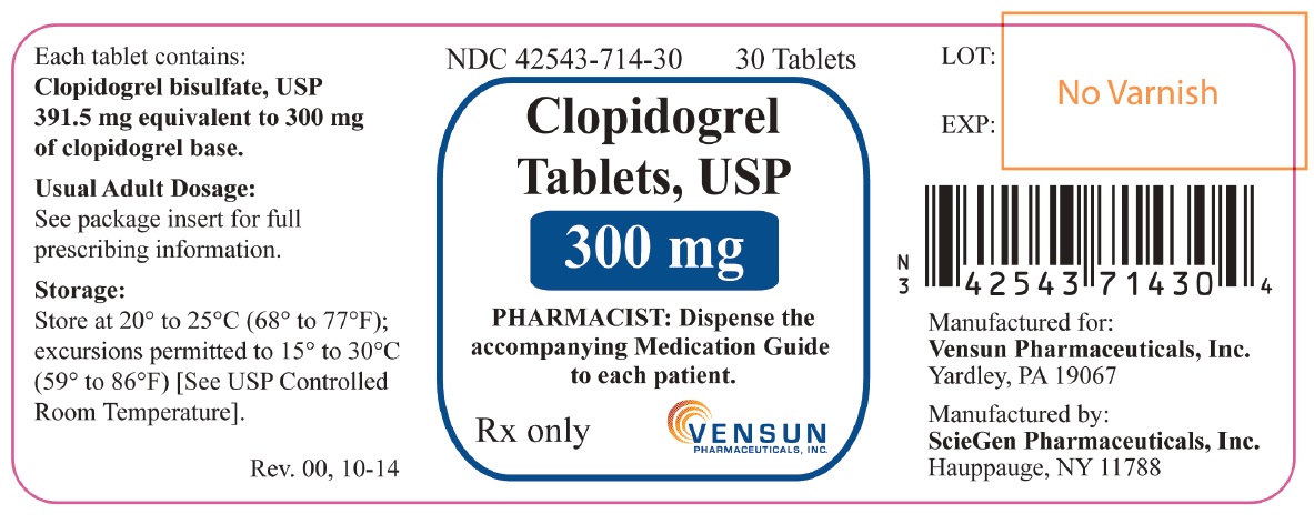 Clopidogrel Tablets 300 mg Bottle