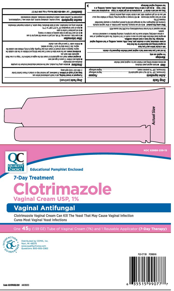 Clotrimazole, USP 1% (50 mg in each applicatorful), Clotrimazole, USP 1% (external cream)