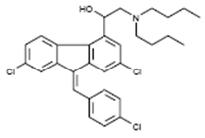 Lumefantrine structural formula