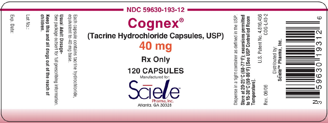 40 mg Capsule Bottle Label NDC 59630-193-12