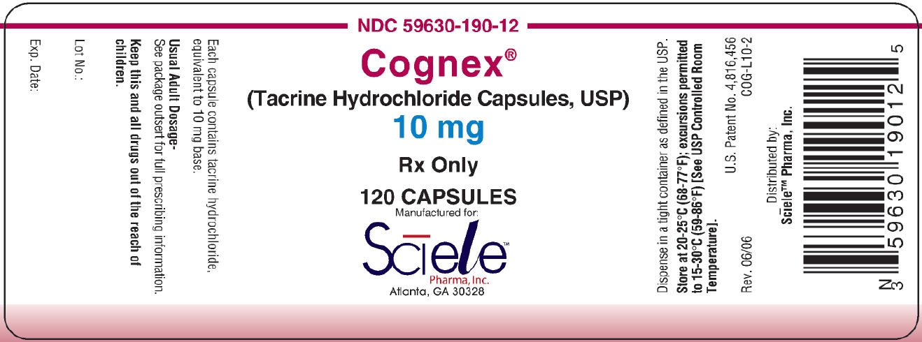 10 mg Capsule Bottle Label NDC 59630-190-12
