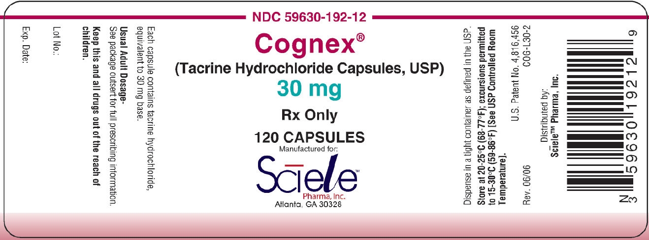 30 mg Capsule Bottle Label NDC 59630-192-12
