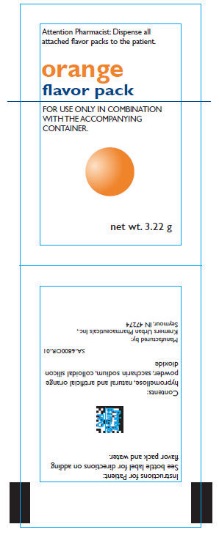 PRINCIPAL DISPLAY PANEL - 3.22 g Orange Flavor Pack Label