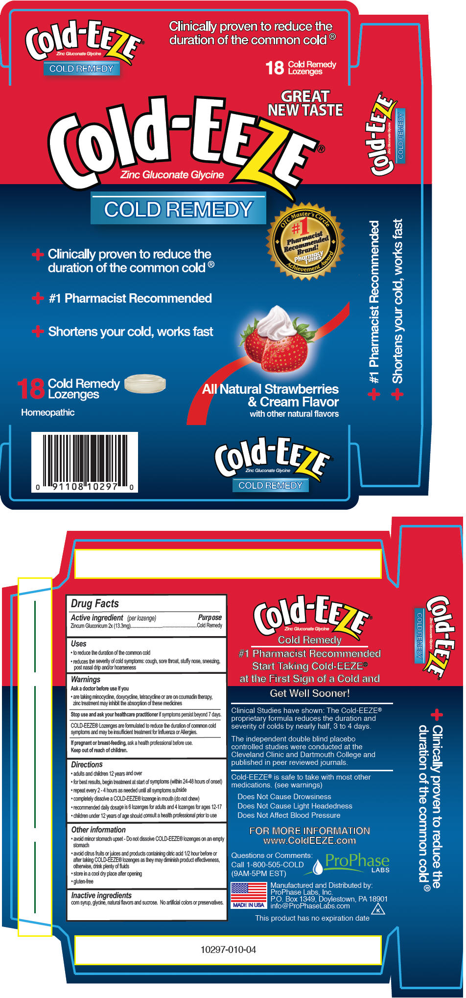 PRINCIPAL DISPLAY PANEL - 18 Strawberries & Cream Lozenge Carton