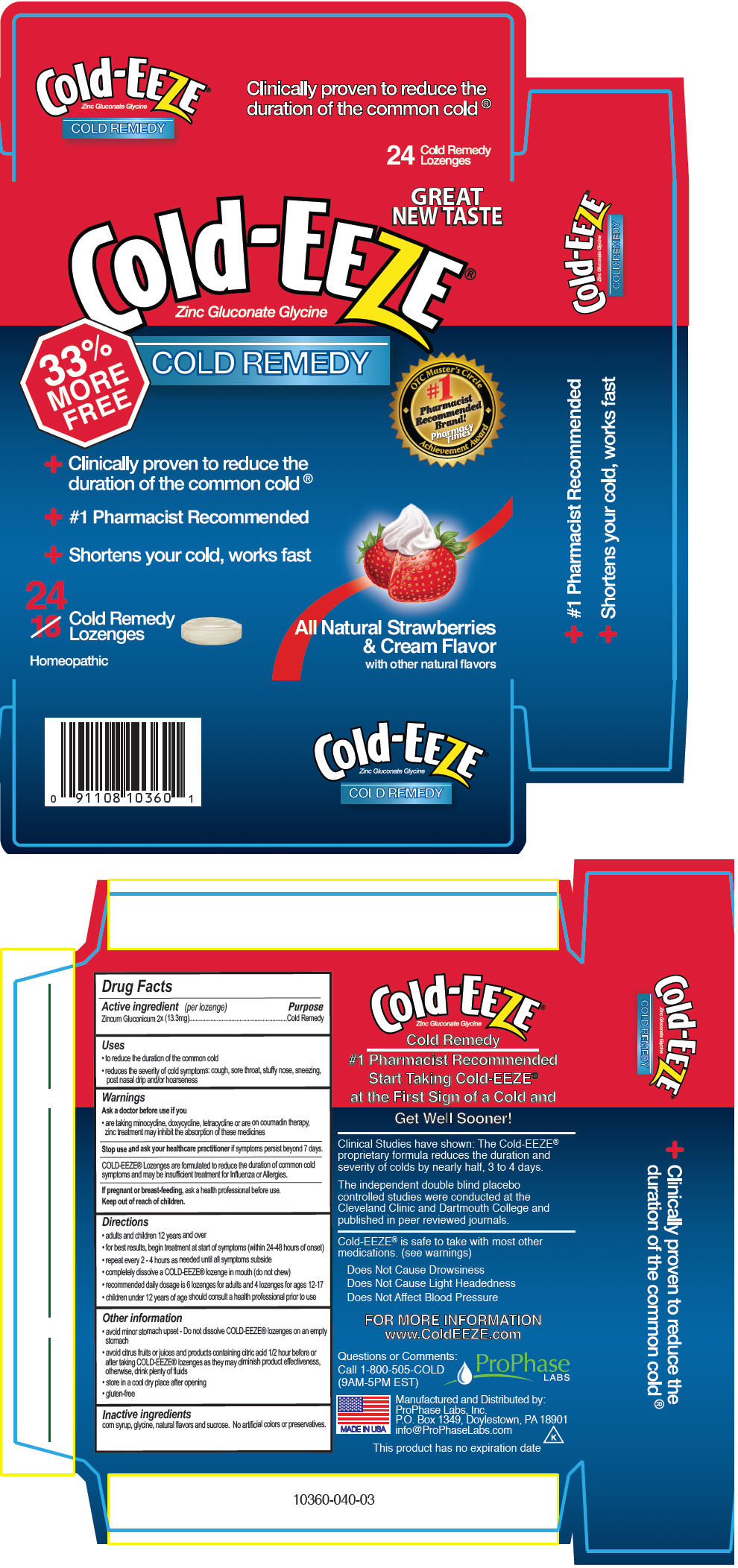 PRINCIPAL DISPLAY PANEL - 24 Strawberries & Cream Lozenge Carton