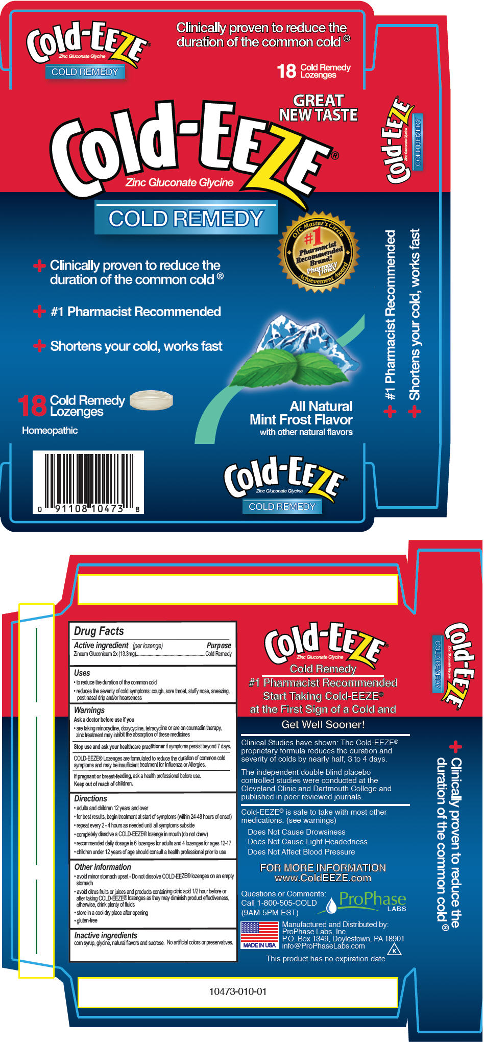 PRINCIPAL DISPLAY PANEL - 18 Mint Frost Lozenge Carton