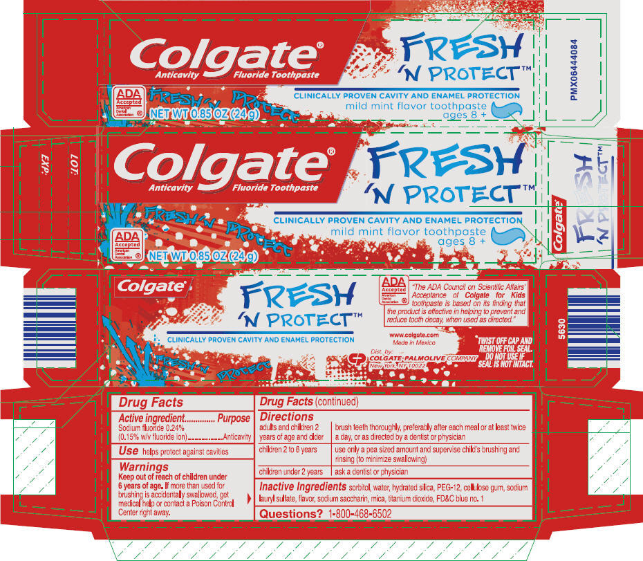 Colgate Junior Fresh Protect | Sodium Fluoride Paste, Dentifrice Breastfeeding