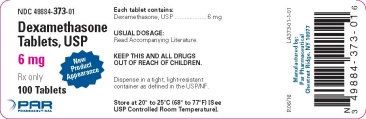 This is the 6 mg container label