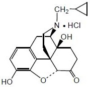 Naltrexone Hydrochloride Chemical Structure