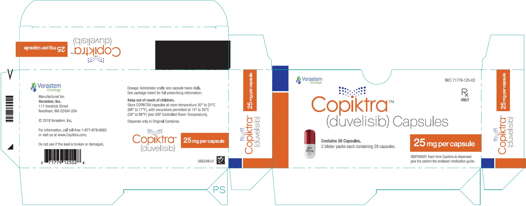 25 mg Capsule 28 Days Pack Carton Label
