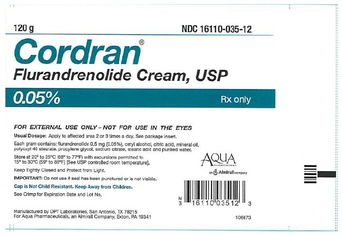 0.05% Cream 120 g Tube Label