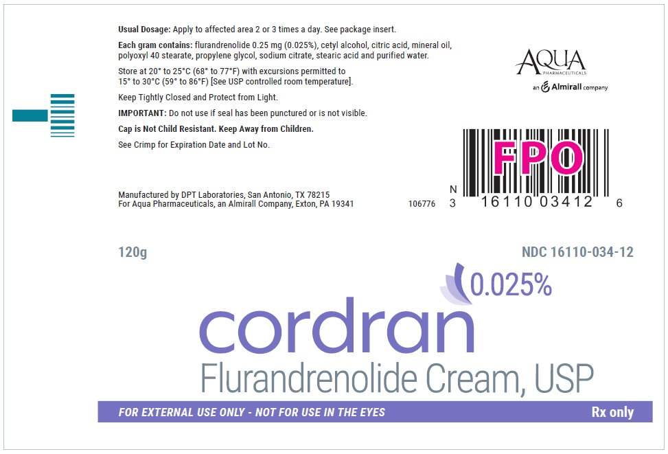 0.025% Cream 120 g Tube Label
